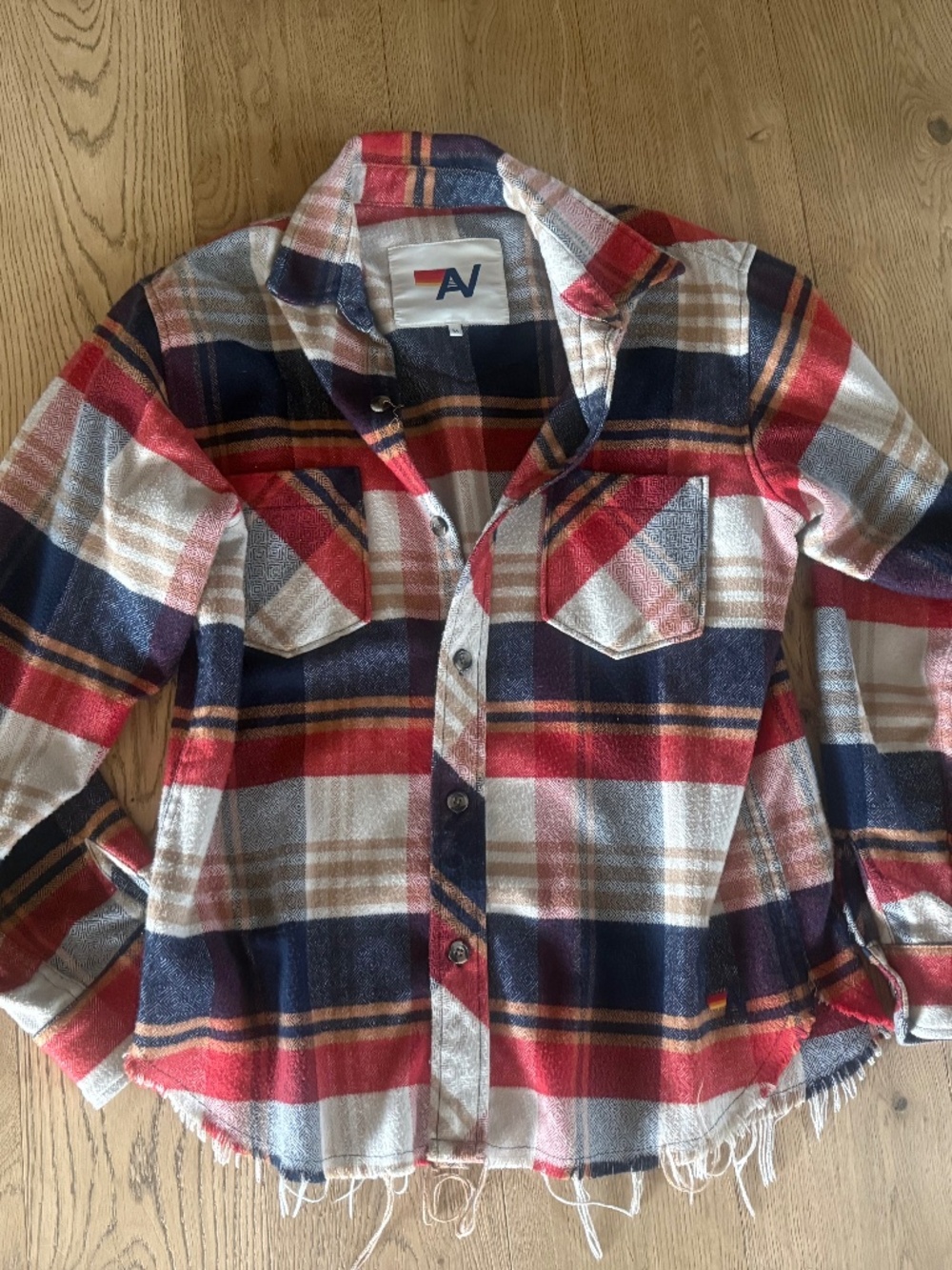 Aviator Nation Plaid Flannel Western Shirt Top M